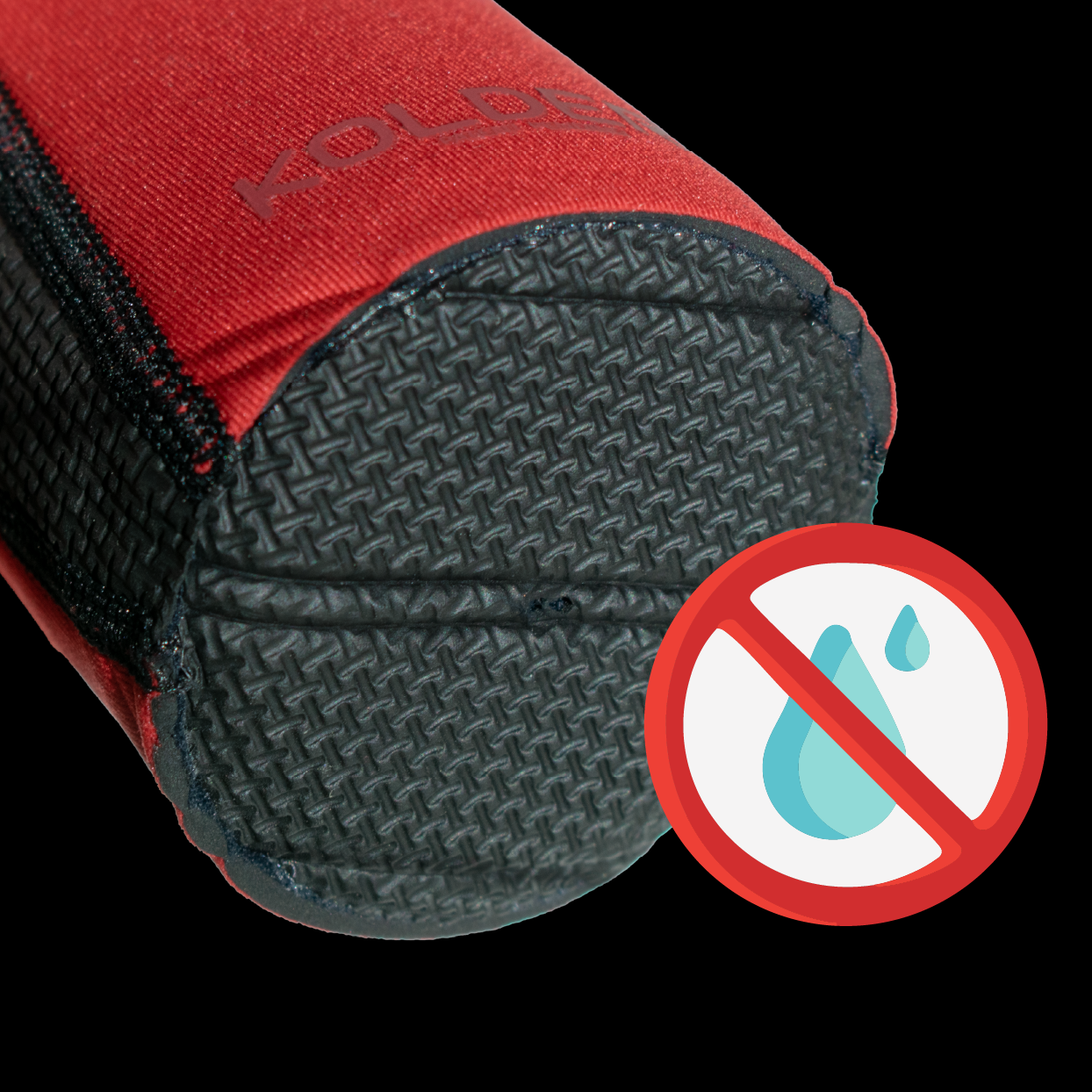 StayDry Bottom feature showing a view of the bottom of the Kooleyo with an icon indication there is no condensation