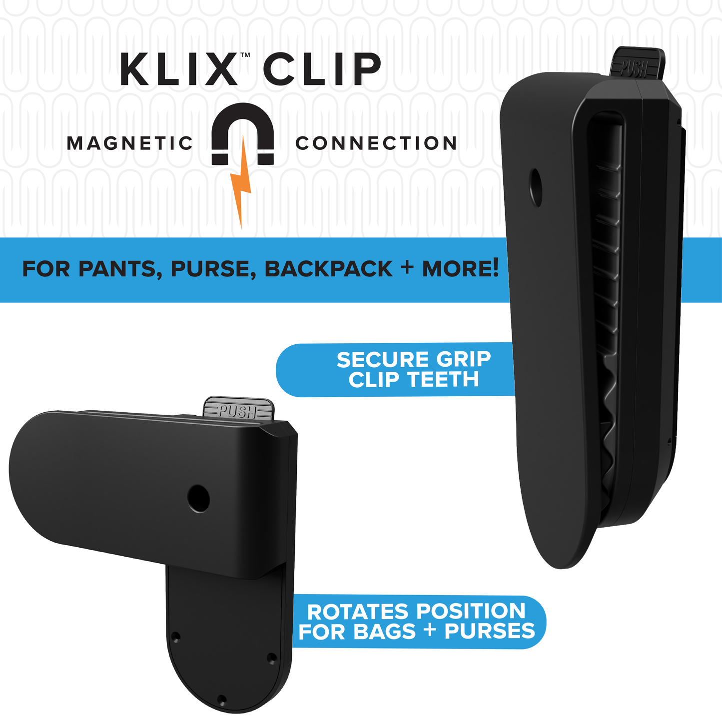 KLIX® Kooleyo® Flex Clip | Drink Holster 12oz, 16oz, 20oz Insulated Can Cooler